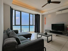 Tanjung Tokong Luxury SEAVIEW bathtub condo 2 rooms 6 pax near Straits Quay Marina Mall 丹绒道光 豪华海景 双房浴缸 高级公寓